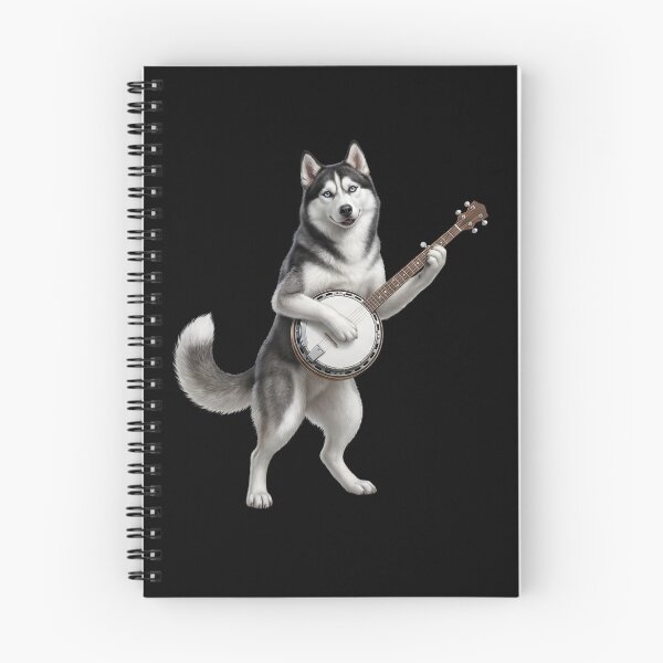 Item preview, Siberian Husky Playing Banjo Player Banjoist Dog Lover designed and sold by DoodleTortle.