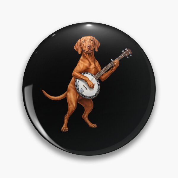 Item preview, Vizsla Playing Banjo Player Banjoist Dog Lover designed and sold by DoodleTortle.