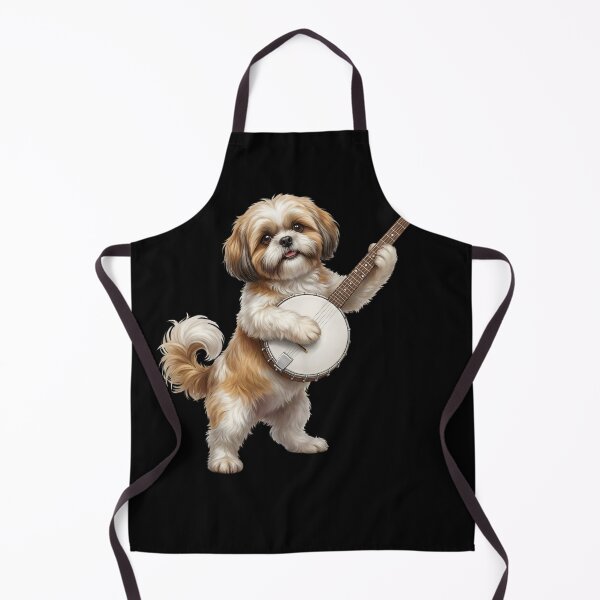 Item preview, Shih Tzu Playing Banjo Player Banjoist Dog Lover designed and sold by DoodleTortle.