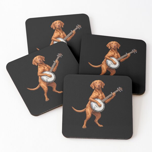 Item preview, Vizsla Playing Banjo Player Banjoist Dog Lover designed and sold by DoodleTortle.