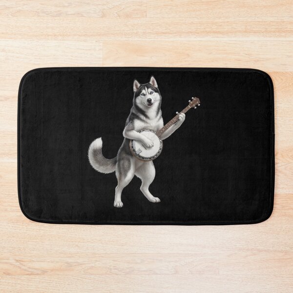 Item preview, Siberian Husky Playing Banjo Player Banjoist Dog Lover designed and sold by DoodleTortle.