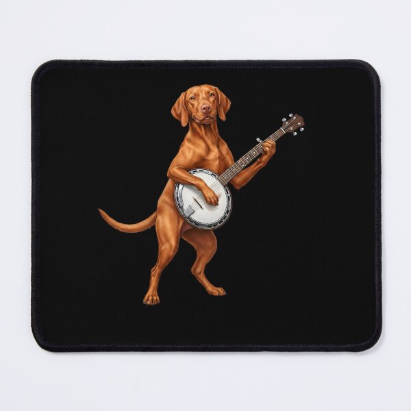 Item preview, Vizsla Playing Banjo Player Banjoist Dog Lover designed and sold by DoodleTortle.