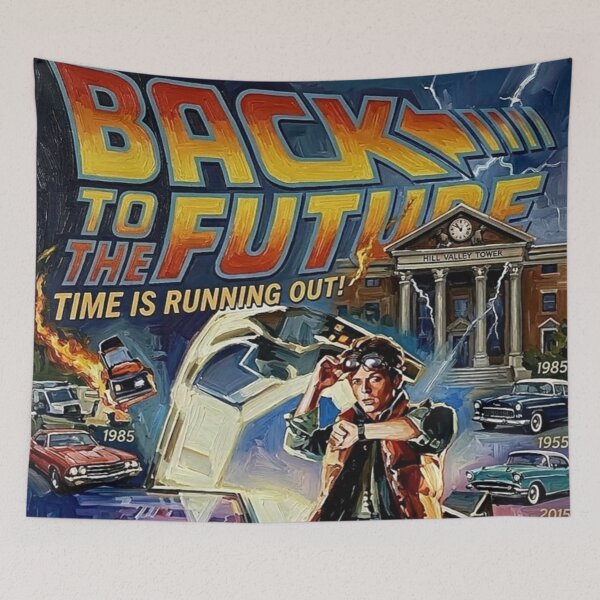 Item preview, Outatime: Marty McFly & The DeLorean 80s Sci-Fi Impasto designed and sold by Art's Diner.