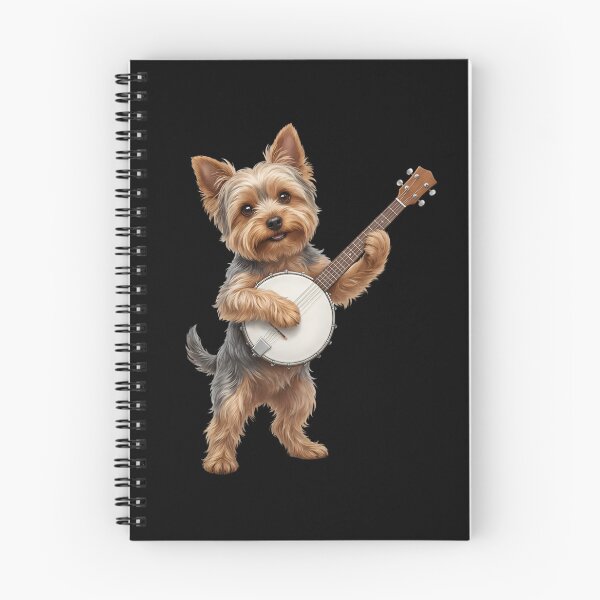 Item preview, Yorkshire Terrier Playing Banjo Player Banjoist Dog Lover designed and sold by DoodleTortle.