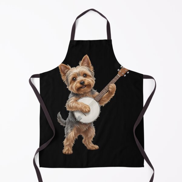 Item preview, Yorkshire Terrier Playing Banjo Player Banjoist Dog Lover designed and sold by DoodleTortle.