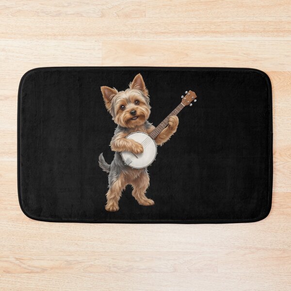 Item preview, Yorkshire Terrier Playing Banjo Player Banjoist Dog Lover designed and sold by DoodleTortle.