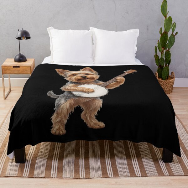 Item preview, Yorkshire Terrier Playing Banjo Player Banjoist Dog Lover designed and sold by DoodleTortle.