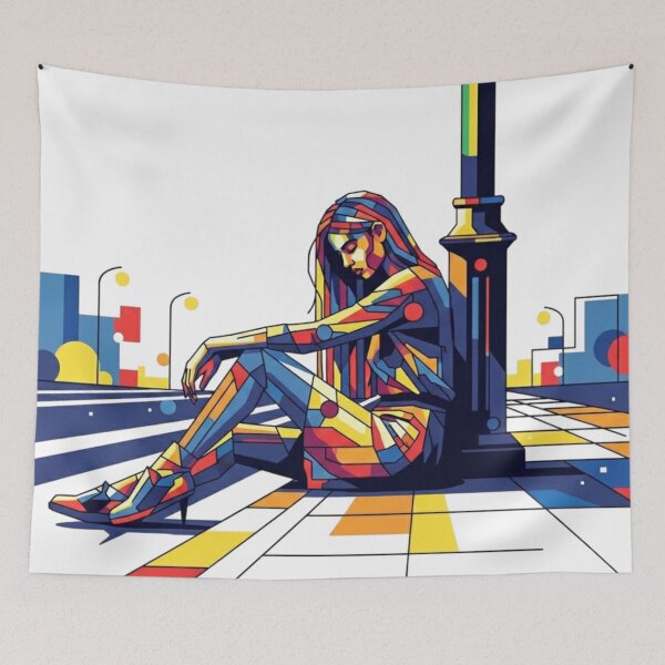 Item preview, Lonely girl designed and sold by PP&RAINBOW SHOP.