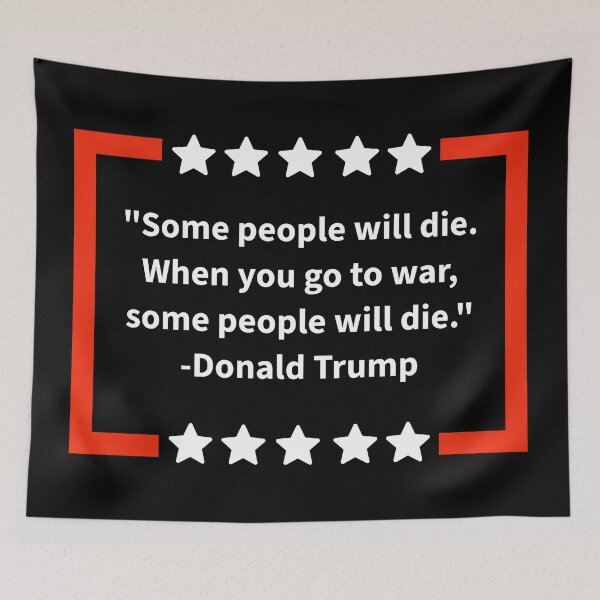 Item preview, The president’s quote about the war in Iran designed and sold by Rachel the Artist .