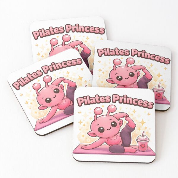 Item preview, Pilates Princess Cute Alien designed and sold by InkieLab.