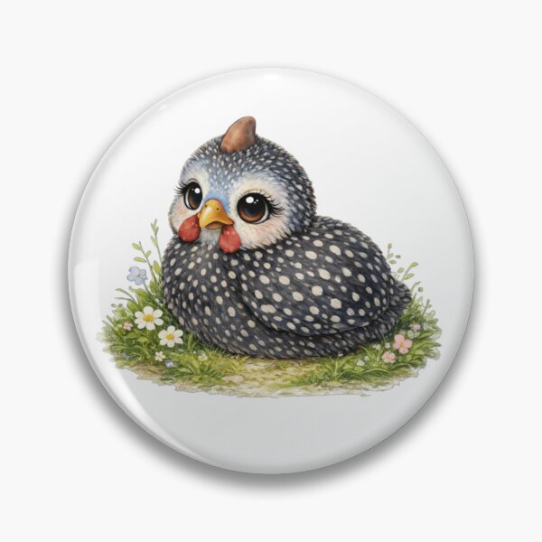 Item preview, Cute Baby Guinea Fowl Bird Illustration designed and sold by BirdsRbeautiful.