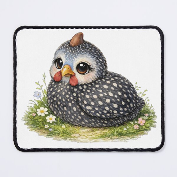 Item preview, Cute Baby Guinea Fowl Bird Illustration designed and sold by BirdsRbeautiful.