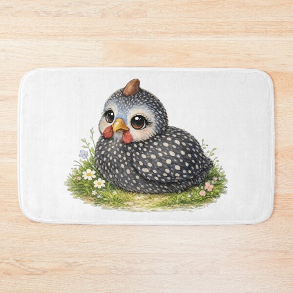 Item preview, Cute Baby Guinea Fowl Bird Illustration designed and sold by BirdsRbeautiful.