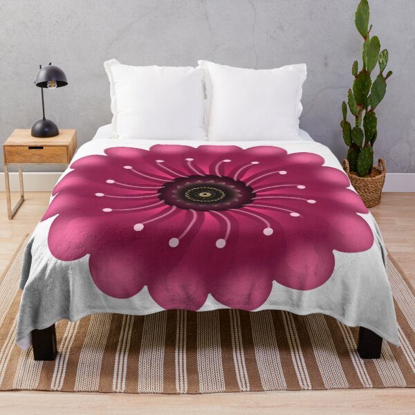 Item preview, Glowing Pink Fantasy Flower | Abstract Neon Floral designed and sold by HopeAndHustle.