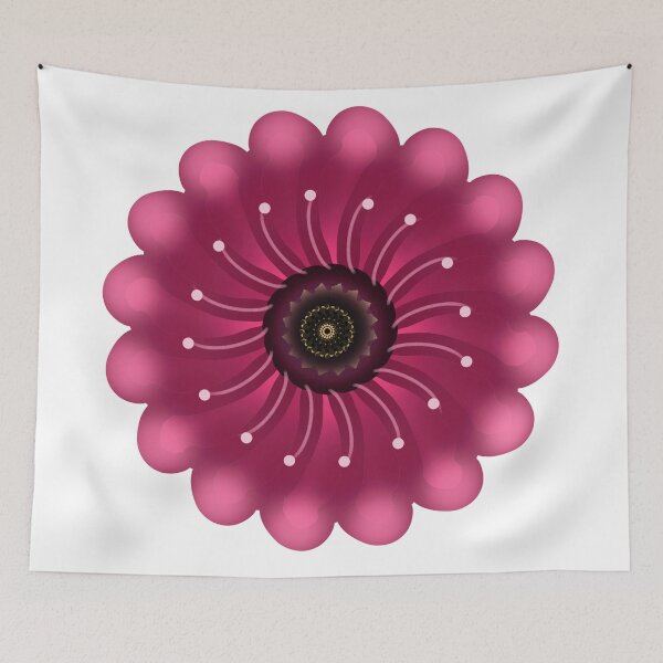 Item preview, Glowing Pink Fantasy Flower | Abstract Neon Floral designed and sold by HopeAndHustle.