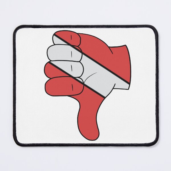 Item preview, "Let's Descend" Scuba Divers Thumbs Down designed and sold by carryonmags.