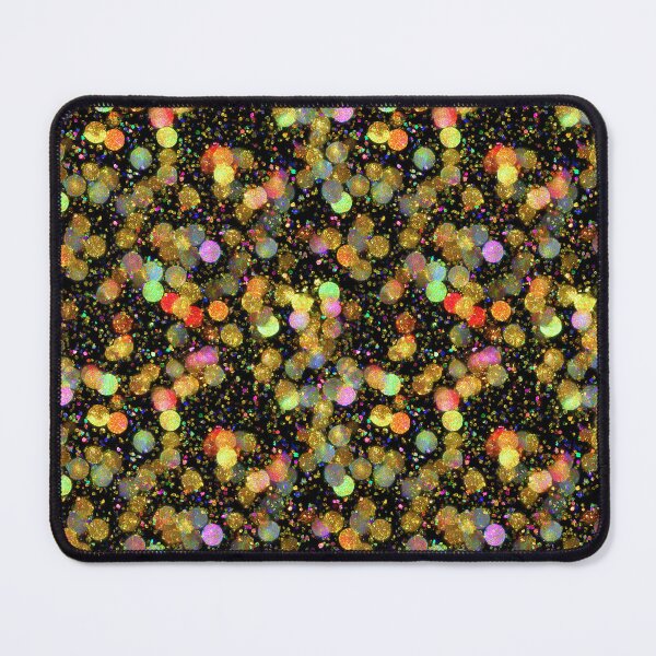 Item preview, Holographic Gold Confetti Bokeh Pattern designed and sold by bubblegoth.