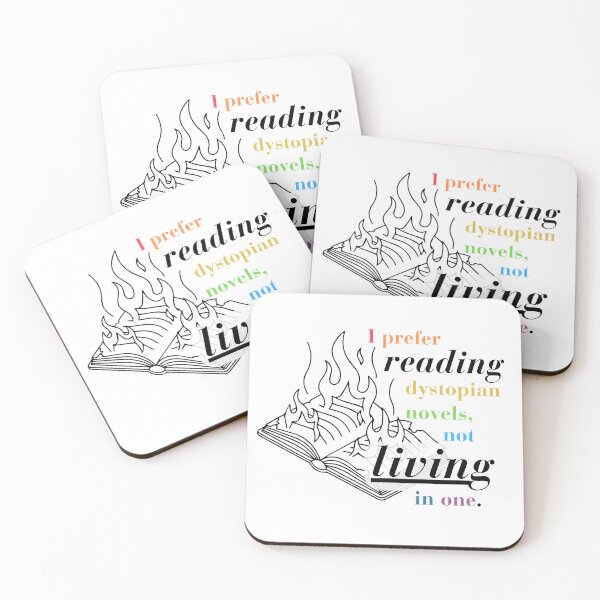 Item preview, I prefer reading dystopian novels, not living in one  designed and sold by Librarian Lauren.