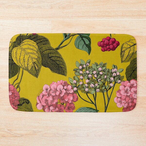 Item preview, Artsy Spring Florals with Bright Blooms and Chartreuse Back designed and sold by TheBohemianLark.