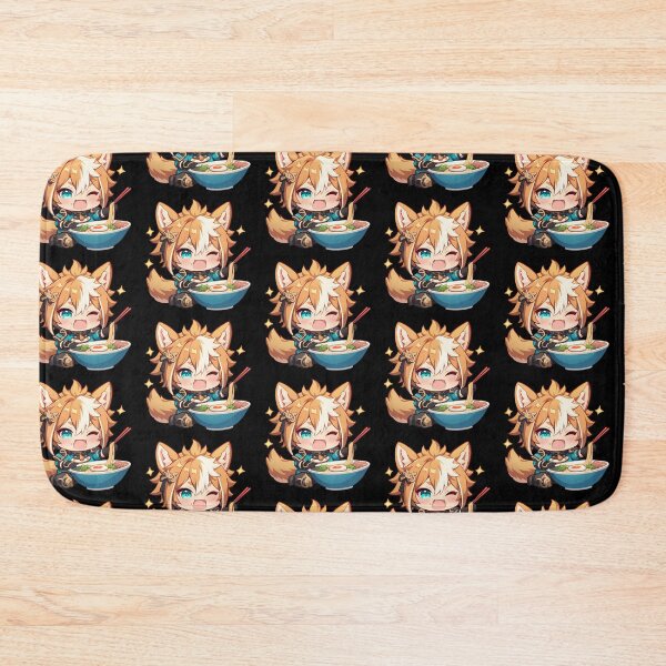 Item preview, Gorou Genshin Impact Chibi Kawaii Ramen Noodles Cheer designed and sold by mildaclairmo.