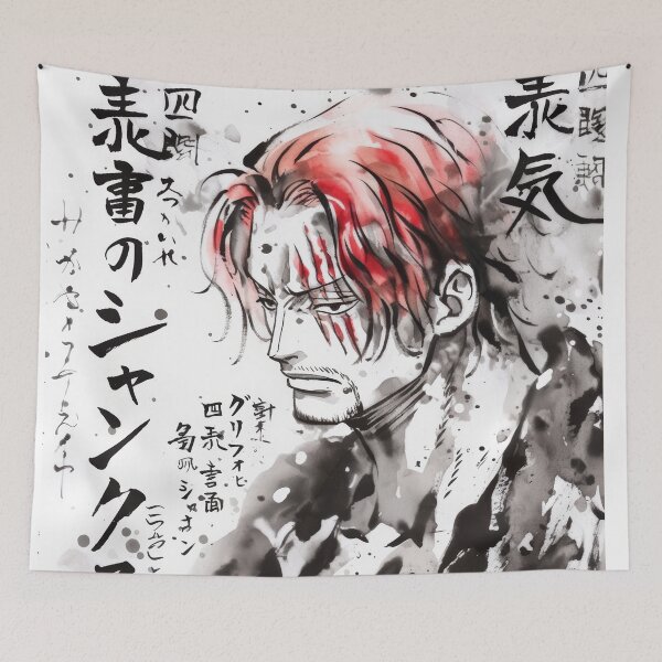 Aperçu de l'œuvre Shanks Sumi-e créée et vendue par AnimeArsenalPrints.