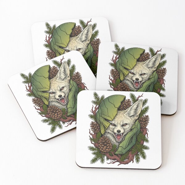 Item preview, A fennec fox in a futuristic mask designed and sold by krabbaraban.