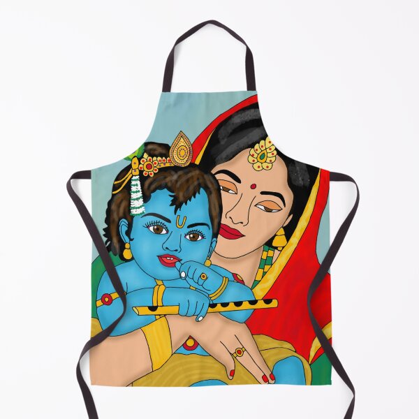 Item preview, Lord Krishna Divine Art – Hindu Spiritual Illustration of the Flute Player designed and sold by Harshit_Digital_Arts.