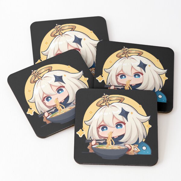 Item preview, Paimon Genshin Impact Tiny Kawaii Ramen Chibi Noodle Munch designed and sold by mildaclairmo.