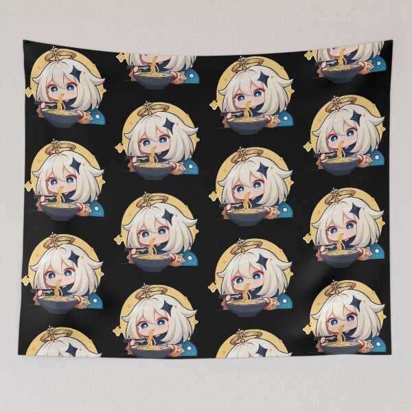 Item preview, Paimon Genshin Impact Tiny Kawaii Ramen Chibi Noodle Munch designed and sold by mildaclairmo.