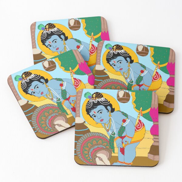 Item preview, Krishna Spiritual Artwork – Divine Hindu God Illustration designed and sold by Harshit_Digital_Arts.
