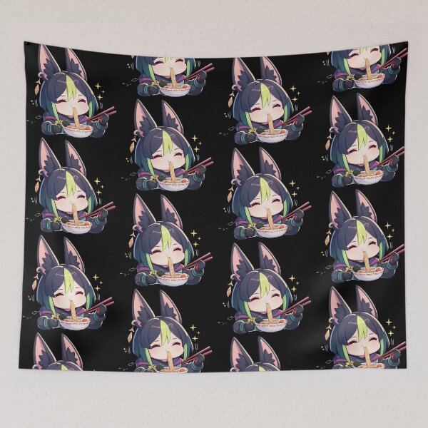 Item preview, Tighnari Genshin Impact Kawaii Chibi Ramen Noodles Cozy Sparkle designed and sold by mildaclairmo.