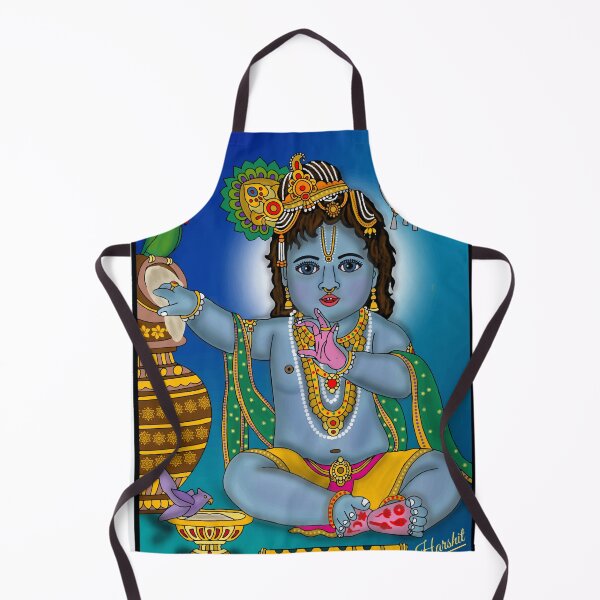 Item preview, Divine Krishna Drawing – Sacred Indian God Art designed and sold by Harshit_Digital_Arts.