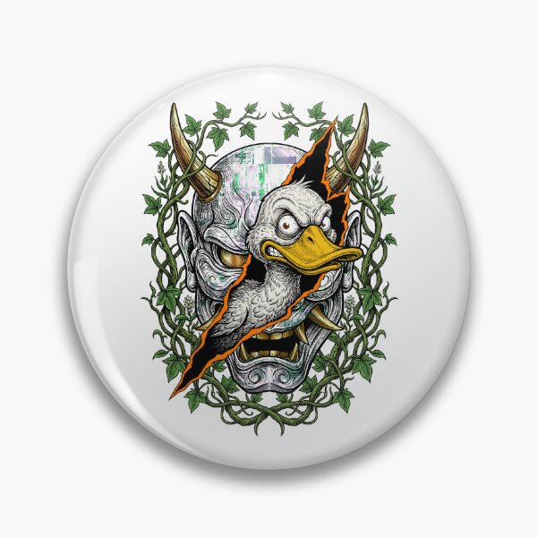 Item preview, The duck in the Oni mask designed and sold by krabbaraban.
