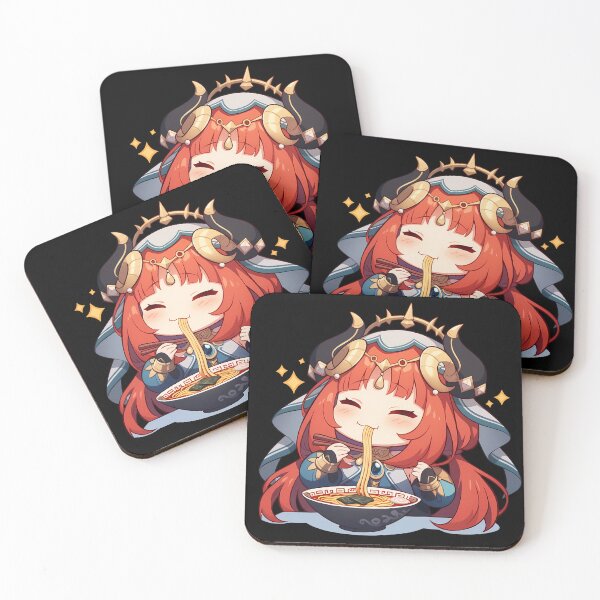 Item preview, Nilou Genshin Impact Sparkly Chibi Ramen Feast designed and sold by mildaclairmo.