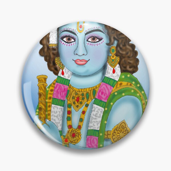 Item preview, Krishna Divine Design – Spiritual Hindu God Artwork designed and sold by Harshit_Digital_Arts.