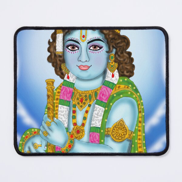 Item preview, Krishna Divine Design – Spiritual Hindu God Artwork designed and sold by Harshit_Digital_Arts.