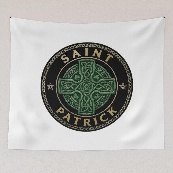 Item preview, Saint Patrick Celtic Cross Irish Knotwork Design designed and sold by MuggyandMo.