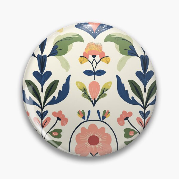 Item preview, Spring Botanical Abstract Mandala Style designed and sold by TheBohemianLark.