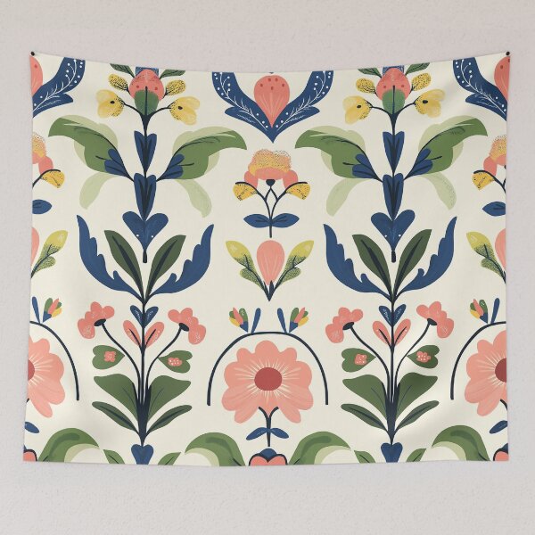 Item preview, Spring Botanical Abstract Mandala Style designed and sold by TheBohemianLark.