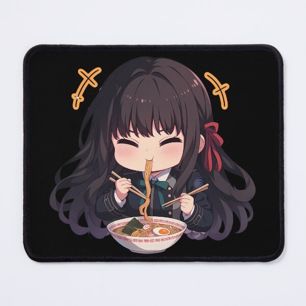 Item preview, Takina Inoue Lycoris Recoil Chibi Ramen Slurp Cute Happy Sparkle designed and sold by mildaclairmo.