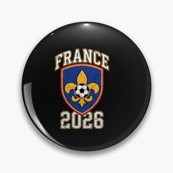 Item preview, France 2026 Fleur-De-Lis Football Crest designed and sold by donwolfonline.