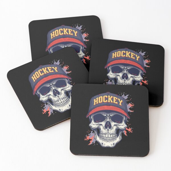 Item preview, Skull With Hockey Hat Sticker Winter Sports Magnet designed and sold by VERASEWA.