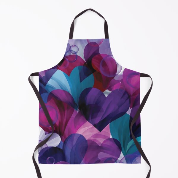 Item preview, Abstract Translucent Purple and Blue Hearts Pattern designed and sold by DGtaLrtcom.