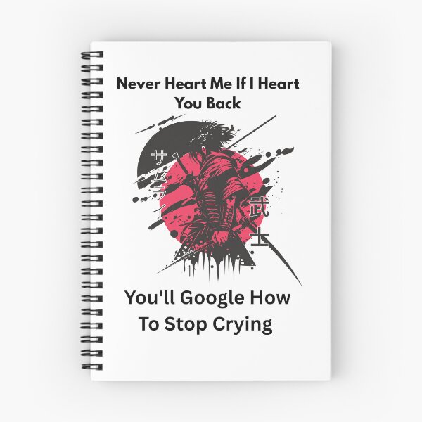 Item preview, “Never Hurt Me If I Hurt You Back You’ll Google How to Stop Crying” – Funny Quote Wall Poster designed and sold by Sandyplus.