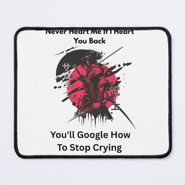 Item preview, “Never Hurt Me If I Hurt You Back You’ll Google How to Stop Crying” – Funny Quote Wall Poster designed and sold by Sandyplus.
