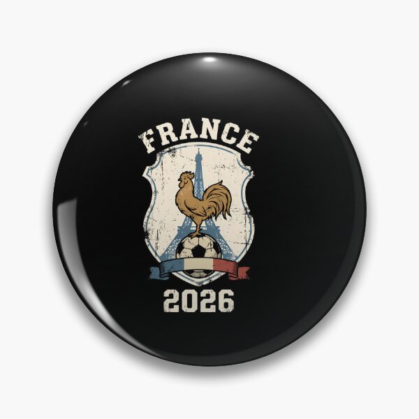 Item preview, France 2026 Football Crest With Rooster designed and sold by donwolfonline.