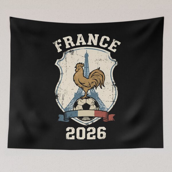 Item preview, France 2026 Football Crest With Rooster designed and sold by donwolfonline.