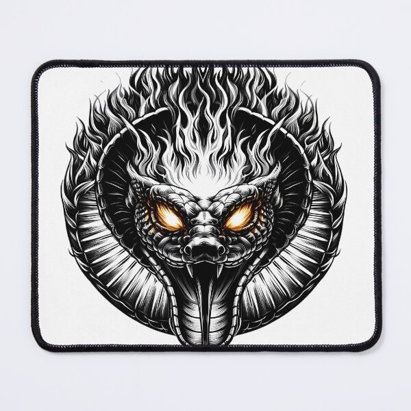 Item preview, Evil Cobra Snake Dark Gothic Reptile Art designed and sold by MAGDY CANVAS.