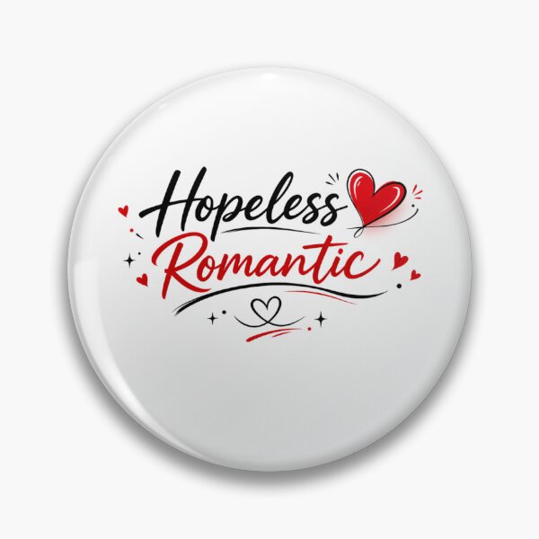 Item preview, Hopeless Romantic Cute Love Quote Aesthetic Sticker designed and sold by Lovestickerco.