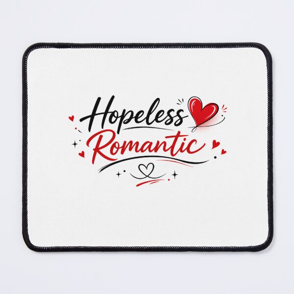 Item preview, Hopeless Romantic Cute Love Quote Aesthetic Sticker designed and sold by Lovestickerco.